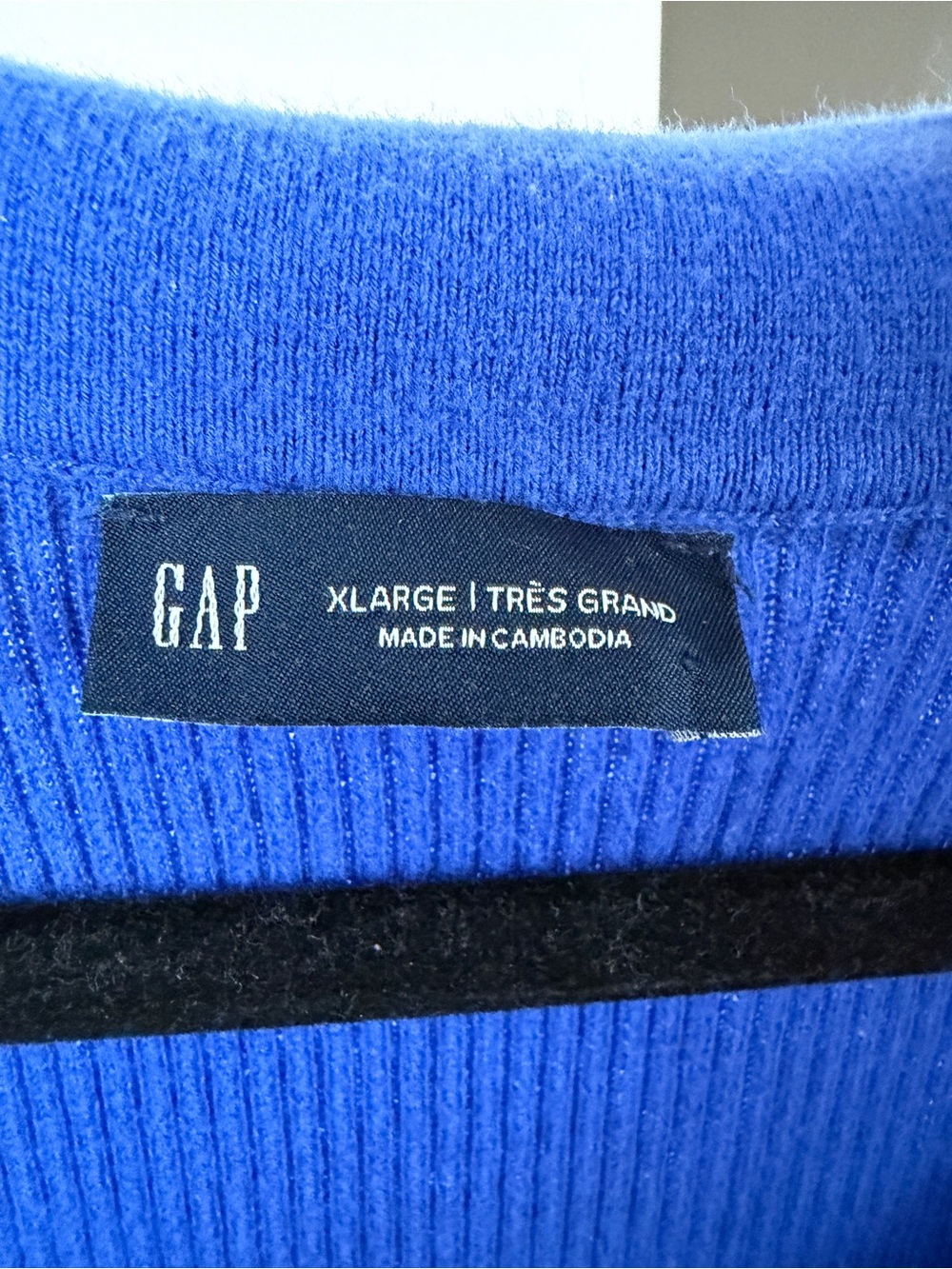 GAP Ribbed Button-Front Cardigan - Blue - Picture 2 of 2